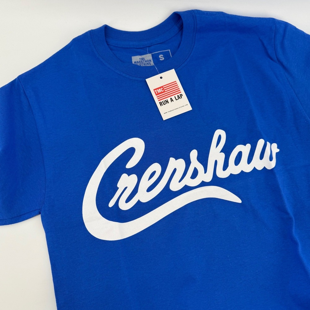 The Marathon Clothing TMC Run A Lap Graphic T Shirt Blue Size S